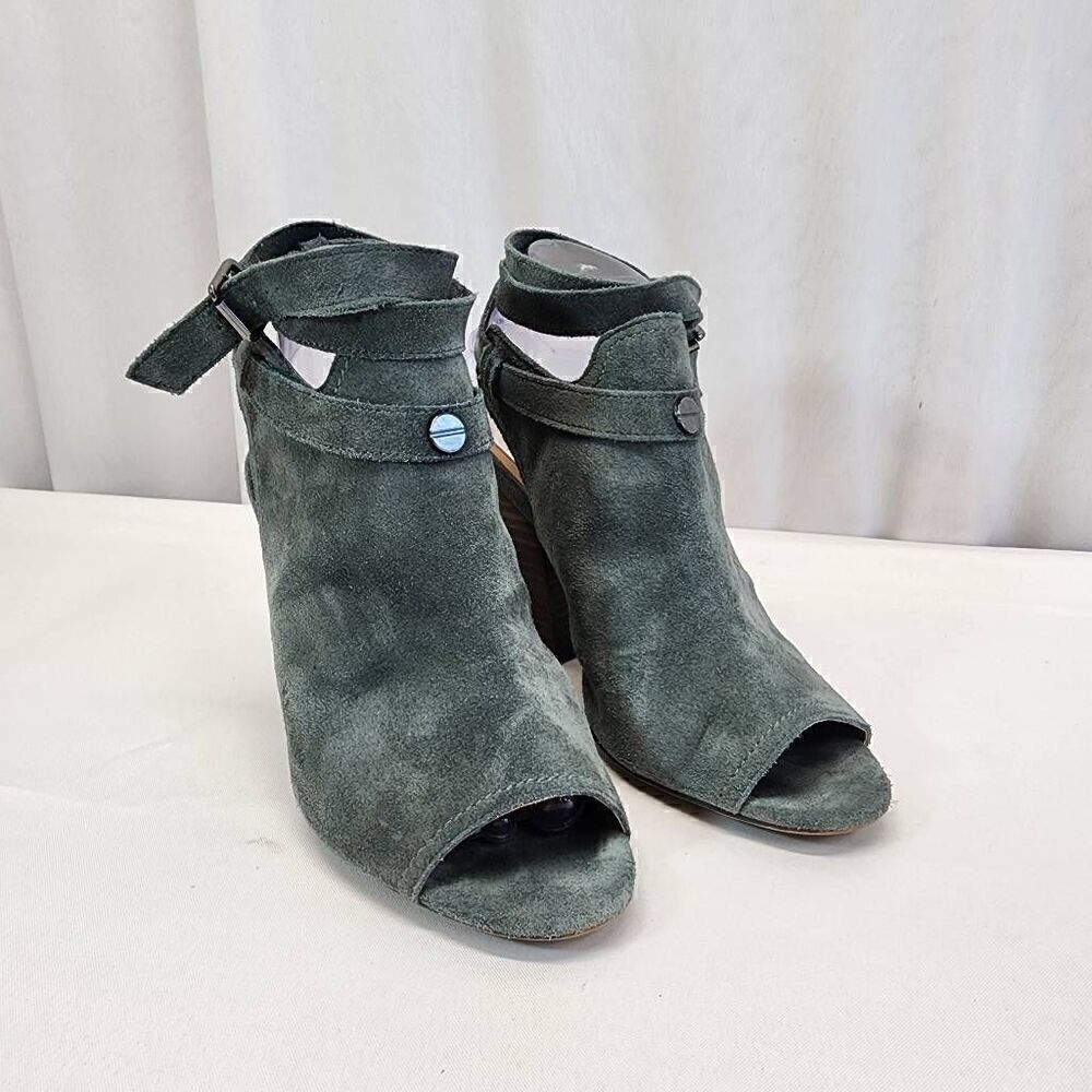 Joe's Jeans Ingrid Wrap Around Open Toe Ankle Booties Heels Size 8